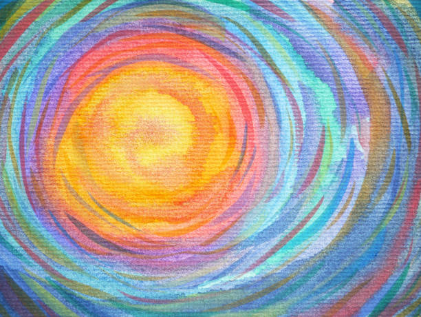 Sol multicolor en espiral
